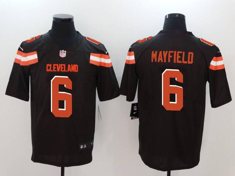 Men Cleveland Browns #6 Mayfield brown Nike Vapor Untouchable Limited NFL Jerseys->->NFL Jersey